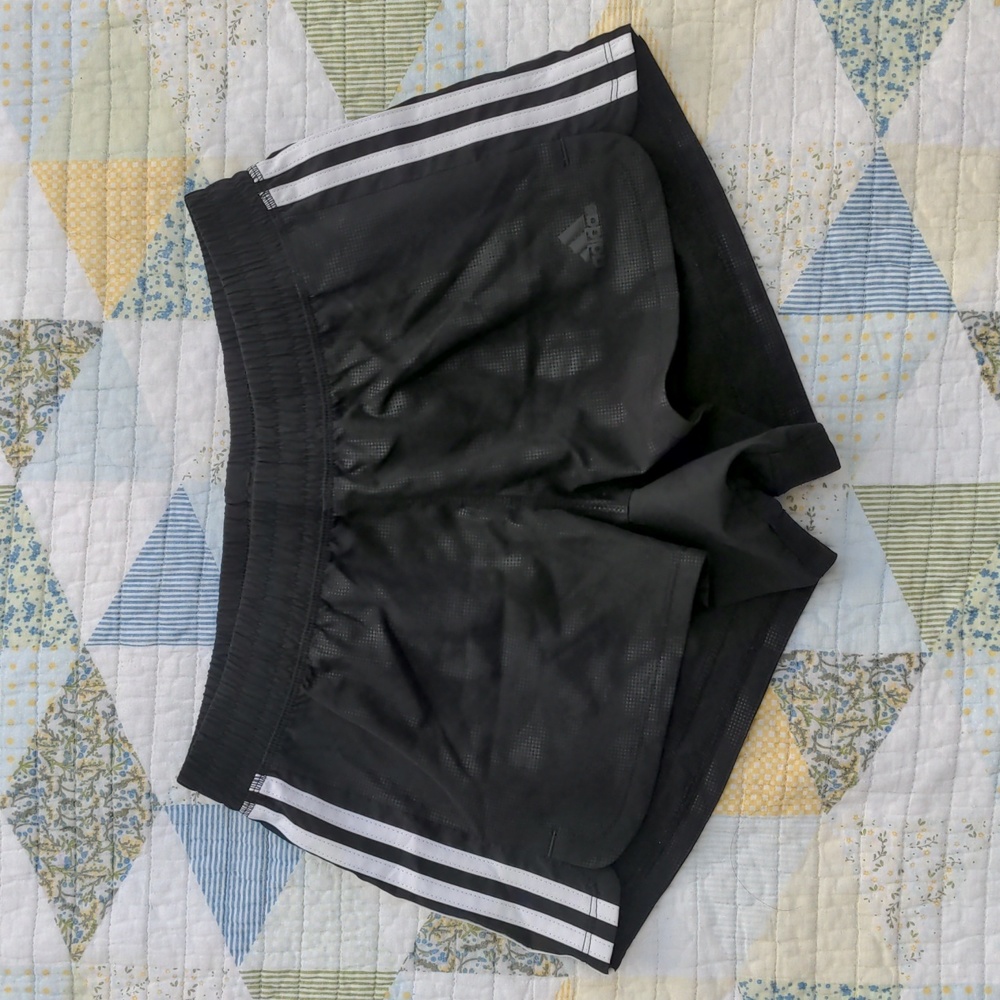 Adidas Climalite Shorts, Sz Small, Black & White